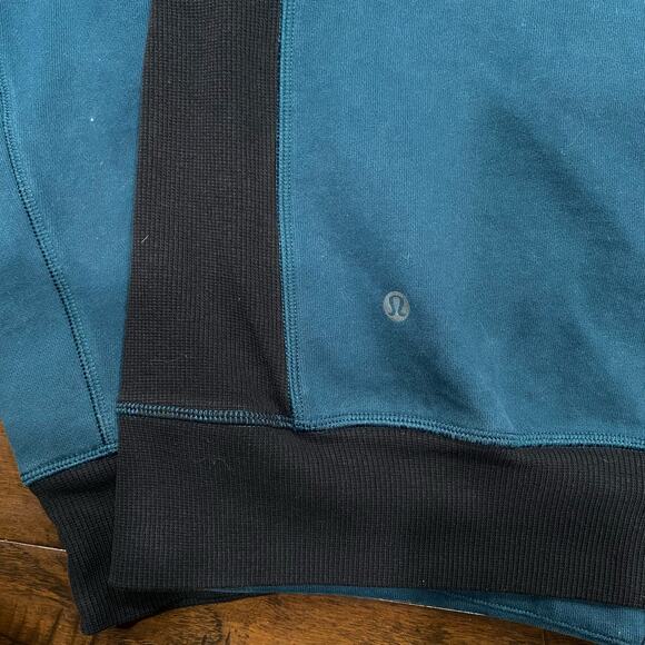 Lululemon Mens Athletic Performance Green Full Zip Long Sleeve Hoodie Size Large - Picture 5 of 8